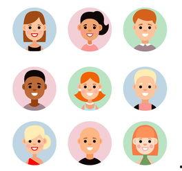 用笑脸组成人物视频素材,传递欢乐与温馨的瞬间